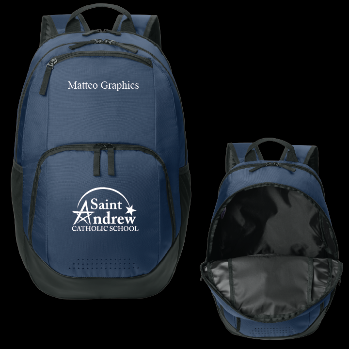 Navy Saint Andrew Catholic School Rec Backpack